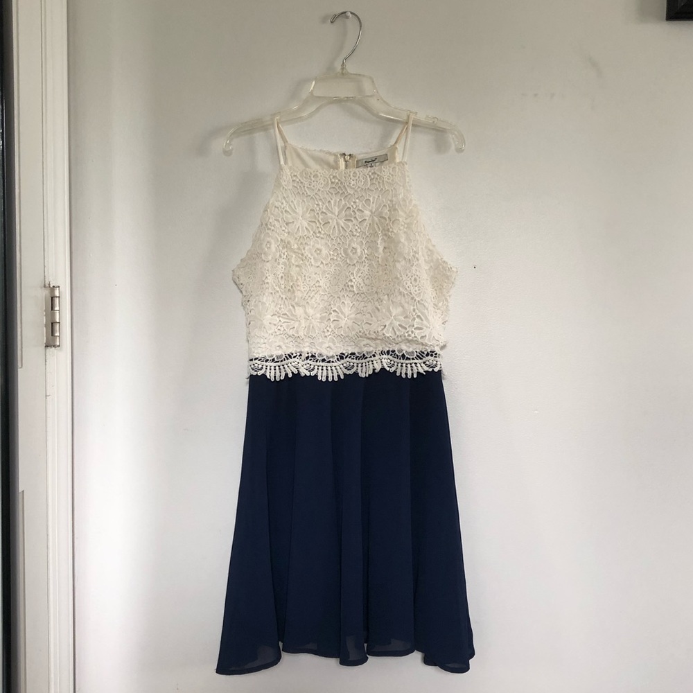 Blue and White Sundress